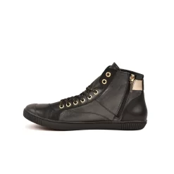 Pataugas BANJOU LATSA/MIX F4H NOIR/DORÉ 12 Pataugas BANJOU LATSA/MIX F4H NOIR/DORÉ -Pataugas 628259 946 BASKET HAUTE FEMME LATSA MIX F4H NOIR DORE 3