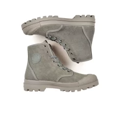 Pataugas AUTHENTIQUE M/TDLV F2I VERT DE GRIS -Pataugas BOOTS FEMME OG M TDLV F2I VERT DE GRIS 628337 305 6