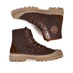 Pataugas AUTHENTIQUE M/MIXTC F4H CHOCOLAT -Pataugas BOOTS FEMME OG MIXTE F4H CHOCOLAT 6