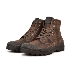 Pataugas AUTHENTIQUE MADE IN FRANCE F4G Tartan Marron -Pataugas BOOTS HOMME AUTHENTIQUE W H4G TARTAN MARRON 5